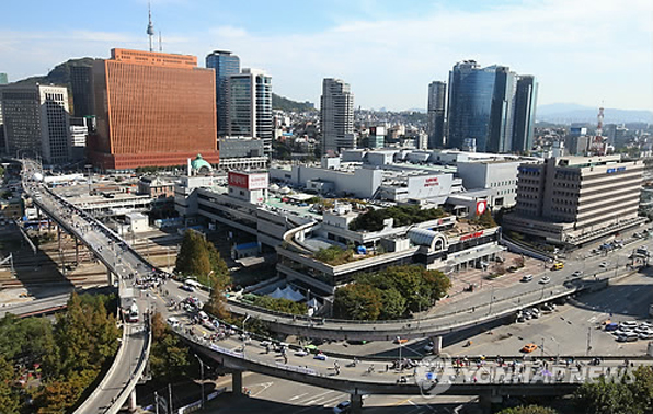 서울역 고가도로의 현재 모습