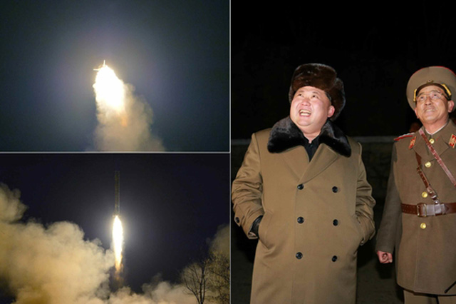 * 북한 ‘삭간몰 기지’ 탄도 미사일 발사에 대한 김정은 현지지도 보도（노동신문, 2016년 3월 11일）