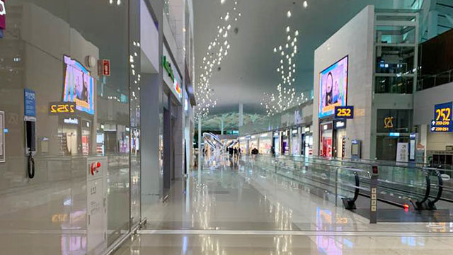 출국 당일 텅 빈 인천공항의 모습