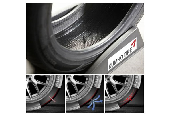 금호타이어에서 개발한 실란트 타이어 KU50마제스티 솔루스는 못이 들어가도 타이어 교체 없이 수명이 다할 때까지 쓸 수 있다. 못이 관통한 상태에서도 시속 200km의 속도로 달릴수 있는 게 특징이다.