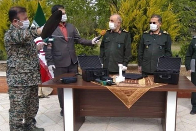 이란 혁명수비대가 국영방송을 통해 공개한 코로나19 탐지기