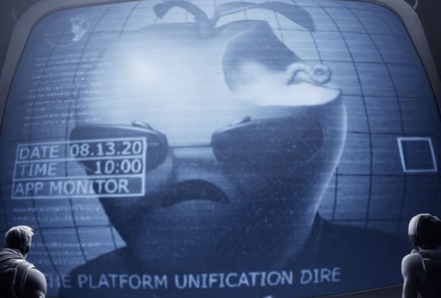 애플을 현대판 빅브러더로 묘사한 에픽게임즈의 영상물
