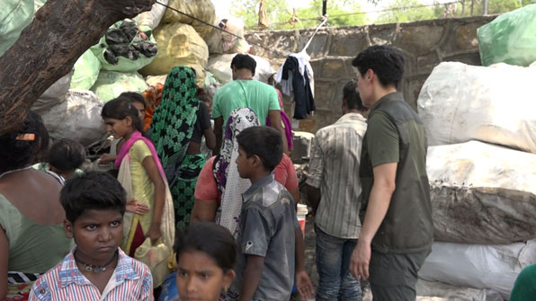 인도 뉴델리 빈민 주거지역 폴리캠
