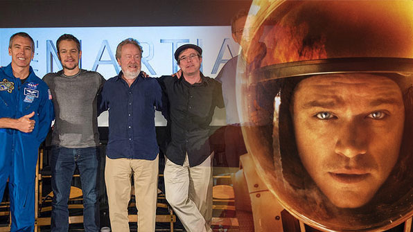 영화 '마션'의 생생한 화성 탐사 재현에는 국제우주정거장 체류 경험이 있는 실제 NASA의 우주비행사들이 참여했다.