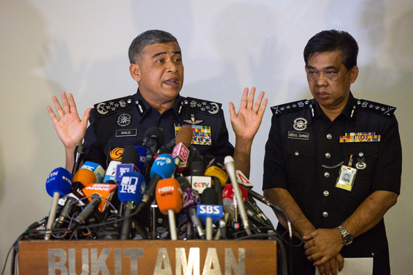 말레이시아 경찰의 ‘김정남 암살 사건’ 관련 기자회견