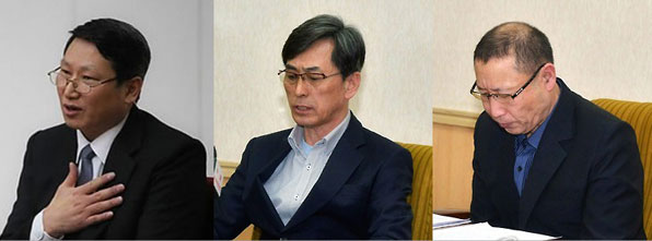 (왼쪽부터) 김정욱, 김국기, 최춘길 