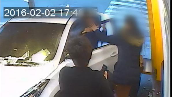 지난해 2월, 대구시 달서구에서 일어난 데이트폭력 CCTV 영상