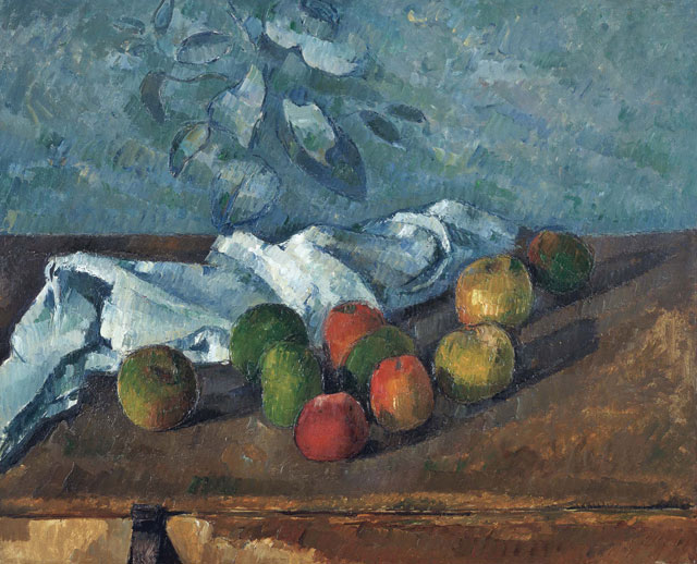 세잔 ‘사과와 냅킨’ 1879~80년. 유채 캔버스