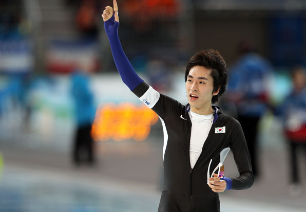 2010년 밴쿠버 동계올림픽 스피드 스케이팅 10,000m에 출전한 이승훈 