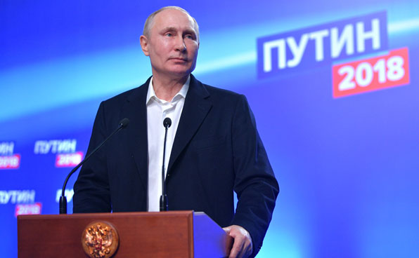 70% 이상 지지율로 4선에 성공한 푸틴 러시아 대통령