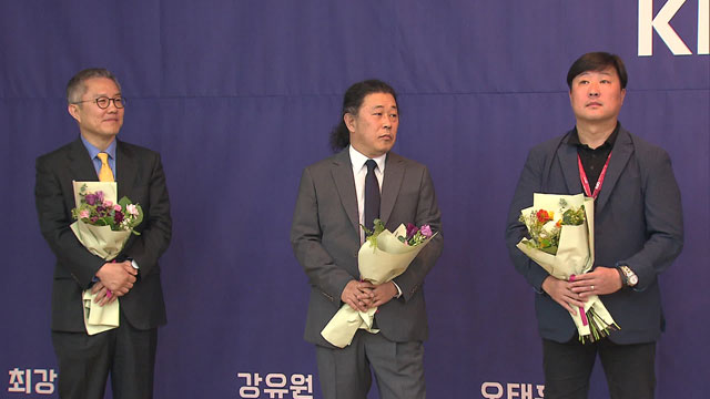 왼쪽부터 최강욱변호사, 인문학자 강유원 씨, 오태훈 아나운서
