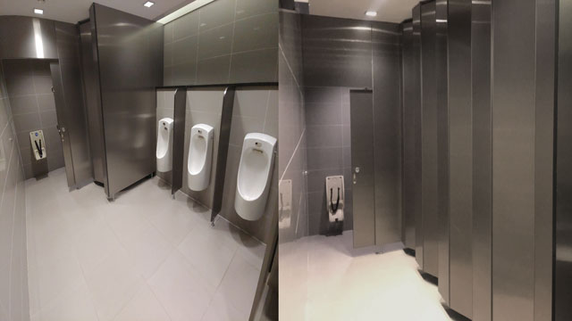 여의도의 한 공중화장실 사진. 좌측은 남자, 우측은 여자화장실이다.