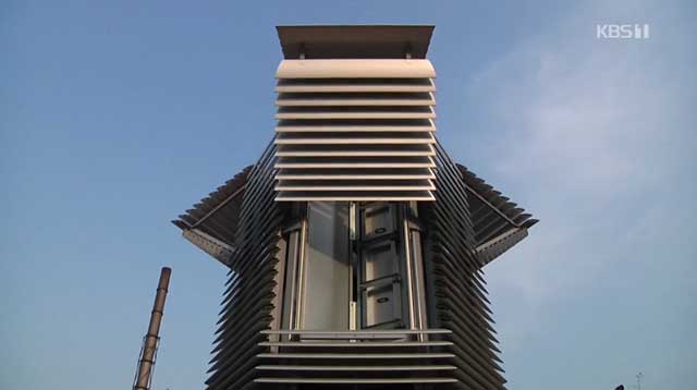 베이징 높이 7m 야외 공기정화탑