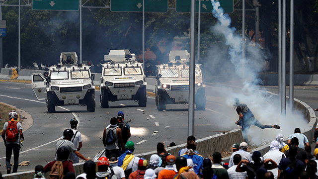 지난달 30일 베네수엘라 시위 [사진 출처 : 연합뉴스]