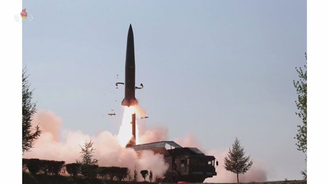 지난 9일 북한이 쏘아올린 미사일