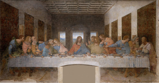 다빈치의 천재성이 다방면으로 표현된 걸작 ‘최후의 만찬’. 이탈리아 밀라노 산타 마리아 델레 그라치에 성당 벽화