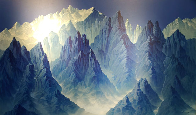 조광기 ‘금강산’, 98×131cm, 캔버스에 아크릴릭, 2019