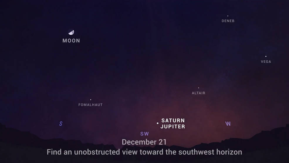 오늘 밤 밤하늘 예상도 [자료출처:NASA]