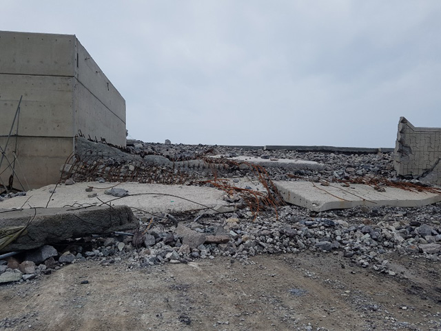 지난해 태풍 ‘링링’으로 파손된 가거도 방파제