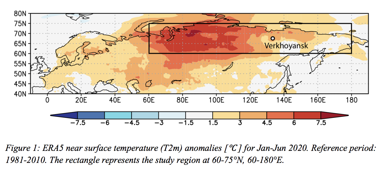 WMO “시베리아의 장기 고온현상이 기후변화 없이는 거의 불가능한 일”