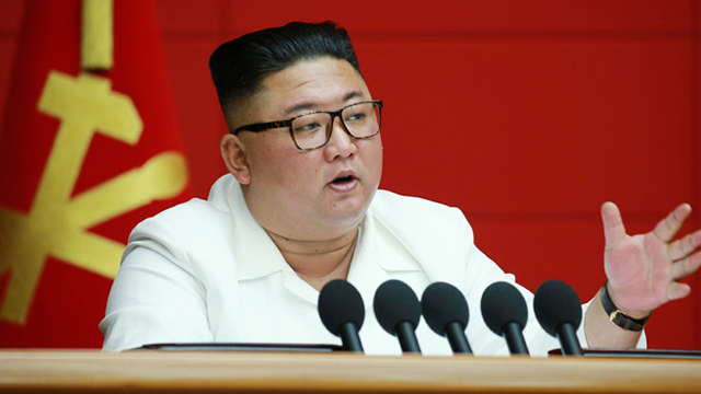 8월 19일 조선노동당 중앙위원회 전원회의를 주재한 김정은 북한 국무위원장