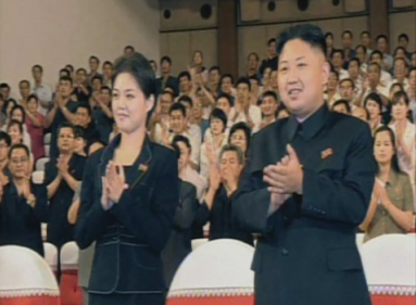 2012년 7월 25일 북한 방송에 처음으로 소개된 리설주 여사. 