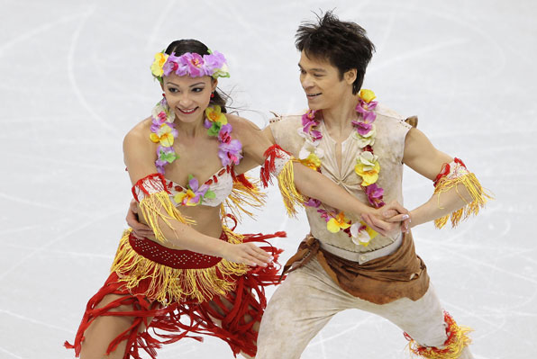 크리스티나＆윌리엄 바이어 남매가 2010년 밴쿠버올림픽 피겨 아이스댄스에 출전한 모습. [사진출처 : 게티이미지]