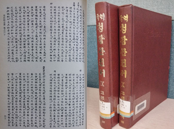 국역 청장관전서 9~10권(왼쪽)과 ‘앙엽기’ 본문(오른쪽)
