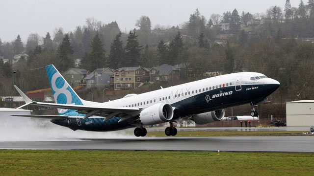 미국 워싱턴주에서 최초 비행에 나선 보잉 737 맥스 8/2016년 1월