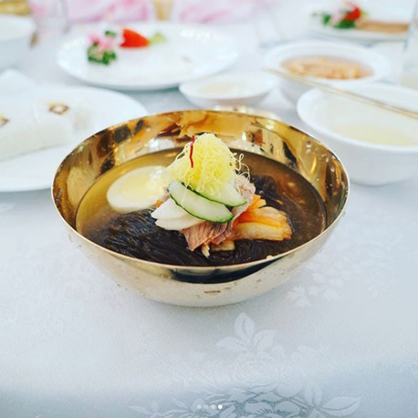 백지영이 인스타그램에 올린 옥류관 평양냉면