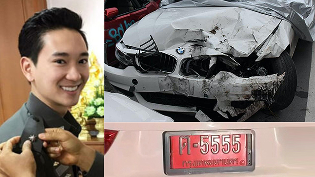 가해운전자 아라카윈은 재벌 2세면서 현직 경찰 간부다. 사고로 크게 부서진 그의 BMW차량，태국 부유층들은 비싼 자동차 번호판을 직접 구입한다.