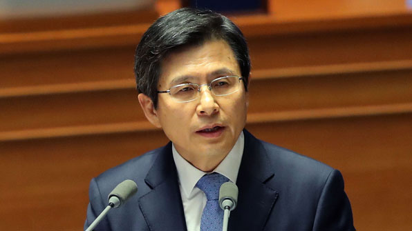 황교안 총리 “사드 배치, 국회 동의 필요한 사안 아니다”