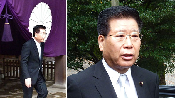 아베 보좌관 ‘A급 전범합사’ 야스쿠니신사 참배