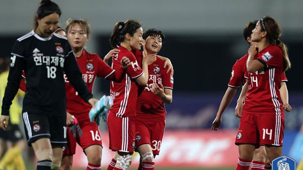 女축구 현대제철, 이천대교 꺾고 9G 무패 행진