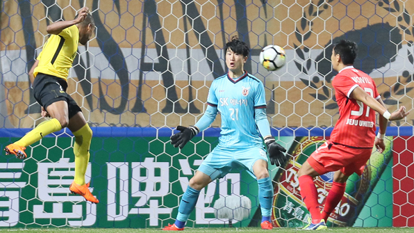 제주, 광저우에 0-2패…AFC 챔스리그 ‘꼴찌탈출 실패’