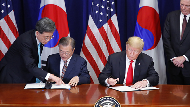 트럼프 “한미FTA, 통상분야 역사적 이정표”