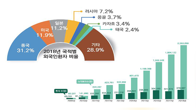 외국인 환자 수 누적 2백만 명 돌파…‘미용·성형 비중 높아’