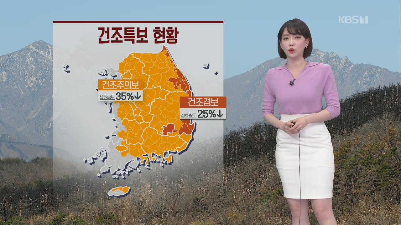 [날씨] 대부분 건조특보…내일 영동·경기 북부·강원 북부 비