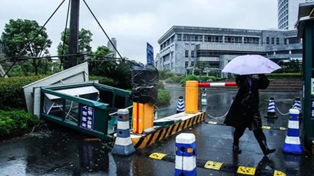 Typhoon Haikui Causes Damage and Rescues Needed as Fire Truck Crashes into River in China