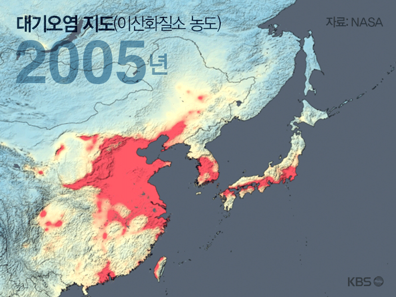 동북아 애니메이션 GIF 지도