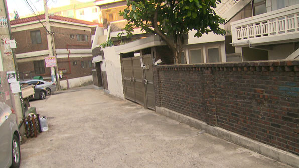 사건이 일어난 인천 계양규 작전동 주택가 골목길
