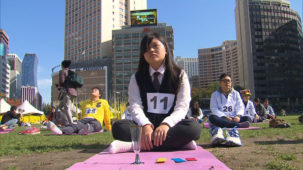 지난 2014년 10월 서울시청 앞 광장에서 처음 열린 멍때리기 대회