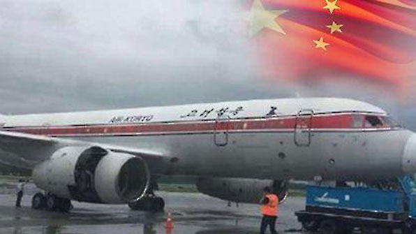 지난 7월 비행기 화재로 중국 선양에 비상 착륙한 고려항공 여객기.