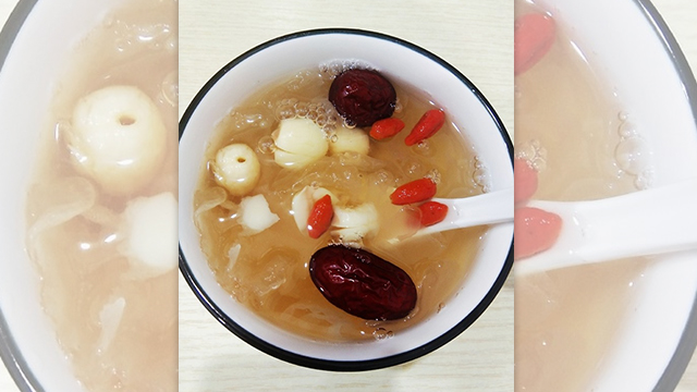 중국 지도자 오전 간식, 흰목이버섯 연자 수프