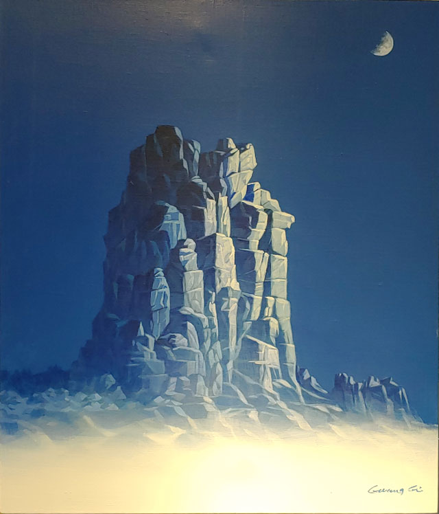 조광기 ‘해금강’, 52×45cm, 캔버스에 아크릴릭, 2019