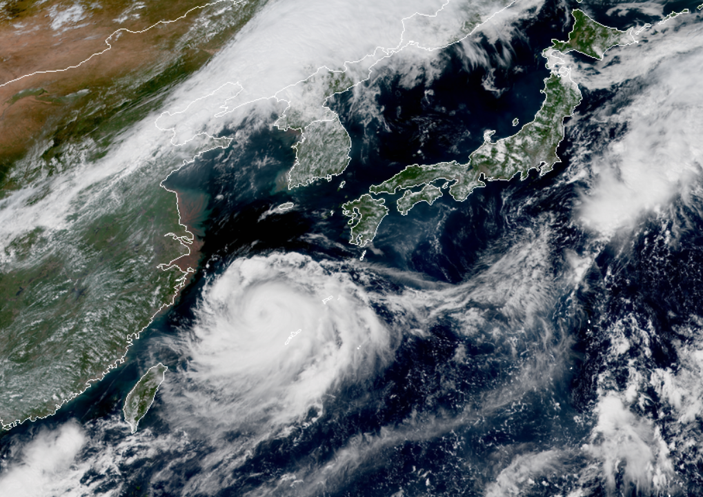 NASA 지구관측위성 수오미 NPP(Suomi NPP)가 관측한 태풍 '바비'