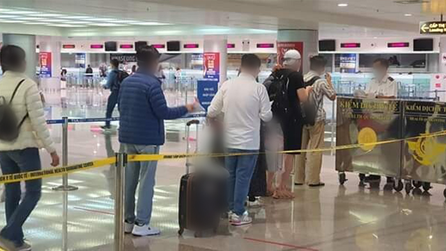 호찌민국제공항에서 격리되는 한국인 (제보 사진)