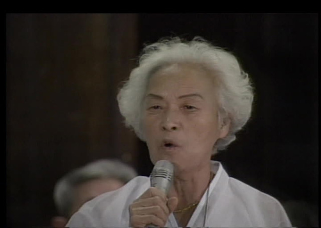 심미자 할머니의 1992년 일본 법정 증언 모습