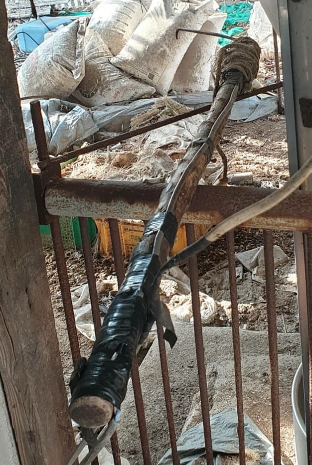 개 도살에 사용한 전기충격기 [사진 출처 : 시청자 제공]