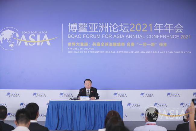 4월 보아오 포럼에 참석해 발언하는 리보 중국 인민은행 부총재(사진=보아오 포럼 홈페이지)